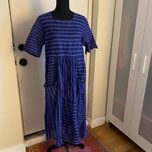 Gudrun Sjoden purple striped dress